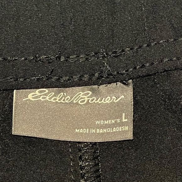 Eddie Bauer Women’s Black Pull On Traveler Pants Size Large - Picture 4 of 7